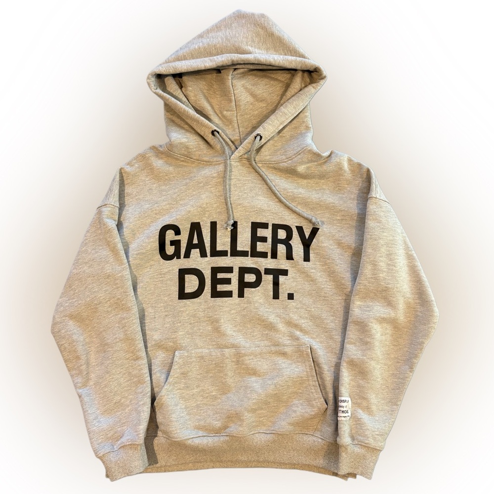 Gallery Dept. Grey Center BIG logo Hoodie